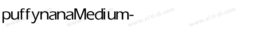 puffynana Medium字体转换